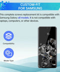 Total White Screws Replacement Kit For Samsung Galaxy Phones Lock It Down Bang On With Every Model Rock Solid Fastener Set displayed with Samsung Galaxy phone compatibility.