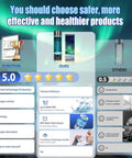 Comparison of Upgraded 2025 Hydrogen Water Bottle With 6000 PPB Boost and standard bottle, highlighting features.