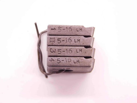 Pro Grade 7 Size Die Head Thread Chasers Set For Left Hand Threading LH Threads, Durable Machinist Tools For Precision Chasing, Great For DIY Or Shop Use, Includes Multiple Sizes For Quick Clean Accurate Threads, 5-16 LH thread chasers