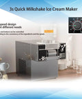 Heavy Duty Commercial Snowflake Ice Maker, No Fuss Adjustable Speed Electric Snow Cone Machine, built tough stainless steel ice shaver on counter.