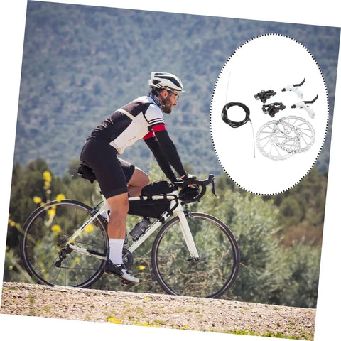 Heavy Duty Mountain Bike Disc Brake Pads For Hydraulic And Mechanical Setups Featuring Ventilated Core Design Rock Solid Bite and Beefy Metal Build Relentless Stopping Power On Any Trail on a cyclist's bike.