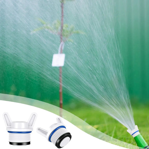10 Pack 3/4 Inch NPT Garden Hose Plugs Set in use with sprinkler, white and green caps with male thread for irrigation