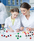 208 Piece Molecular Model Kit For Organic Chemistry with 79 Atoms and 110 Bond Links in Classroom Teaching Setup