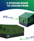 76 Gallon Waterproof Outdoor Deck Box With Tough Tarpaulin Cover For All Weather Storage Perfect For Patio Boat Yard Or Camping