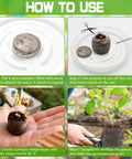 How to use No Fuss 100 Pcs 30mm Peat Pellets Seed Starter Pods Plugs For Vegetables And Seedlings Soil Block Compressed Peat