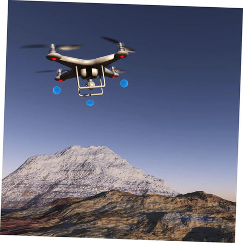 RC Helicopter Landing Gear Training Kit 3 Sets With Prop Ball Landing Gear Training Frame And Sponge Ball Kit in flight