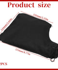 Workhorse Two Pack Miter Saw Dust Collection Bag With Roll Down Zipper Seal And Bendable Steel Wire Opening, dimensions shown.