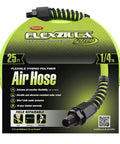Packaging of Workhorse Air Hose One Quarter Inch By Twenty Five Feet, Heavy Duty Hybrid Polymer, lightweight, all weather.