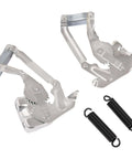 Hood Hinge Pair For 1955 Chevy Bel Air Nomad One Fifty Two Ten Cars With Steel Construction And Galvanized Silver Finish