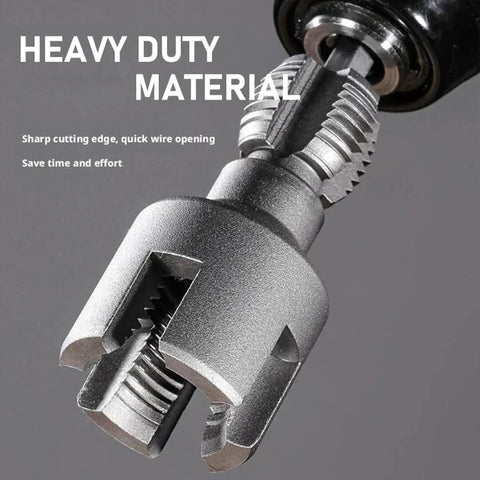 Close-up of Heavy Duty Pipe Tapping And Threading Tool for PVC Pipes, showcasing sharp cutting edge and durable material.