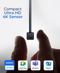 Total Game Changer 4K Eye Contact Webcam Featuring Retractable Arm and Integrated Glow Panel, showcasing 4K sensor and touch control.
