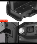 Close-up of Rear Right Passenger Door Lock Actuator Direct Fit Replacement For Chevy Cadillac Buick showing detail and 6 pin connector.