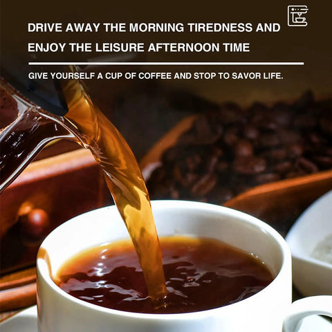 Pouring coffee into a cup using Electric Turkish Coffee Maker 1200W Portable Brewer Delivers 8 Cups Of Rich Turkish Coffee
