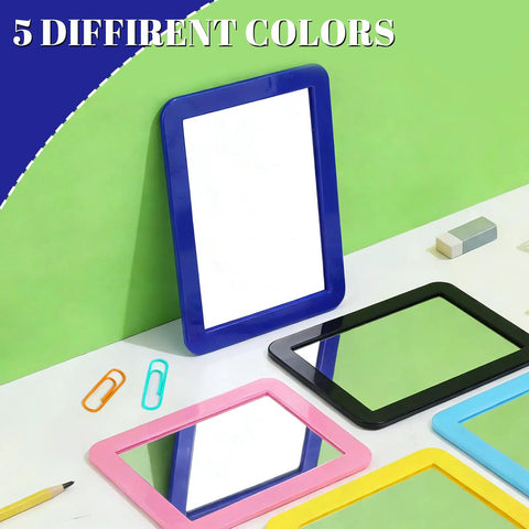 15 Pcs Magnetic Locker Mirrors Real Glass 5x7 Inch Small Makeup Mirrors For Fridge Toolbox Office Cabinet And Workshop.