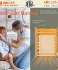 Heated Towel Warmer Rack With Timer For Bathroom Wall Mounted Plug In Towel Heater with 4 bars and child drying hands