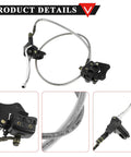 Beefed Up Hydraulic Front Brake Caliper Master System For 50cc To 125cc Dirt Bikes Fits SSR Apollo Taotao Roketa Lifan Black