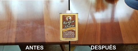 Restor A Shine Hardwood Floor Polish For Wood Furniture Polishing Compound 16 Oz Restores High Gloss Eliminates Fine Scratches