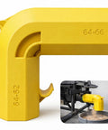Dual Port Dust Collection Adapter For Table Saws 2.5 Inch, 62 To 66mm Universal Fit, No Tools Needed Dust Port Connector in ABS material