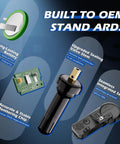 Preprogrammed 315MHz TPMS Tire Pressure Monitor Sensor Fits GM Cars featuring a long-lasting battery and integrated sensors.