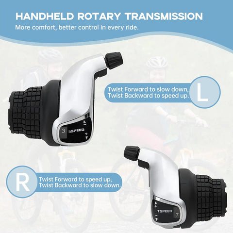 21 Speed Bike Shifter Set Left 3 Speed Grip Shifter Right 7 Speed Shifter For Mountain City Commuter Youth And Kids Bikes