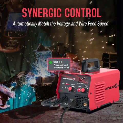 140A 3 In 1 Portable Welding Machine For Flux Core MIG Stick And Lift TIG 110V Inverter Welder in use with sparks