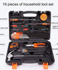 19 In 1 Precision Hardware Kit For DIY Home Projects With Screwdrivers Wrenches Hammer Pliers And More Non Slip PVC Handles