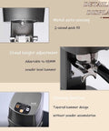 Close-up of the Automatic Espresso Tamper For Home Baristas 58mm Electric Coffee Tool, showing metal auto-sensing feature.