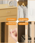 Mini Self-Stick Clear Silicone Cabinet Pulls Six Pack Self-Adhesive Push Pull Handles For Dresser Cabinets Drawers Glass Doors And Windows No Drilling Design Waterproof And Moisture-Resistant Non-Toxic Odorless Easy Install displayed on various furniture surfaces