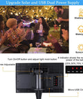 Solar Outdoor String Lights 39 Feet With 16 Hanging Edison Plastic S14 Bulbs, Shatterproof Waterproof LED Porch Backyard Glow