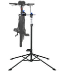 Heavy Duty Bicycle Repair Stand With 66 Lb Capacity Telescoping From 41 To 75 Inches Fits 1 To 1.5 Inch Tubing with mounted bike