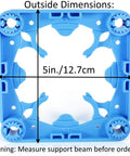 Fast Snap Column Enclosure Framing System Fits 3 To 4 Inch Round Pillars Snappy Diy Setup 5 inch blue bracket detail.