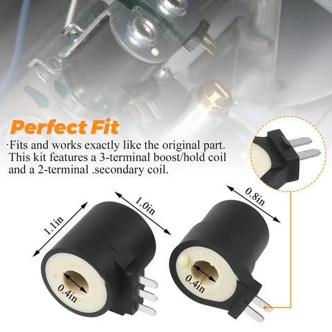 Upgraded Gas Dryer Repair Kit With Igniter And Gas Valve Coils For Whirlpool Kenmore Dryers WP338906 279834 coil close-up