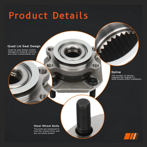 Product details of Front Wheel Hub And Bearing Assembly With ABS Encoder For Nissan Sentra 2007 2008 2009 2010 2011 2012