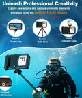 Diver using Underwater Waterproof Case For Galaxy S26 S25 S24 Series with Aluminum Alloy Housing and Clear Lens while scuba diving
