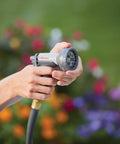 Light Duty Garden Hose Nozzle With Eight Pre Set Spray Patterns Ergonomic Non Slip Handle All In One Trigger Lock And Metal Water Passage