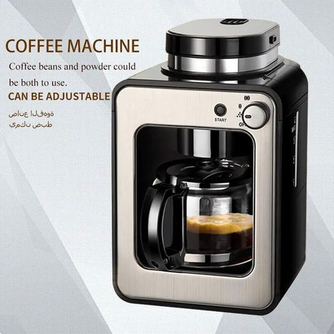 Compact Espresso Coffee Maker With Anti Drip Filter System Automatic Stainless Steel Kitchen Appliance