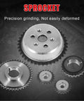 Timing Chain Kit With Tensioner Guide Rail Crank Sprocket And Sprockets For Chevy Malibu Equinox Buick LaCrosse L4 Engines, with sprocket detail