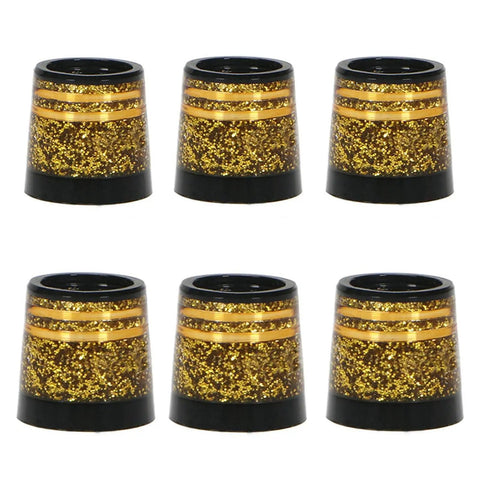10 Pack Tapered Golf Iron Ferrules Glitter Inner Gold Finish 0.370 Sleeve For Tapered Shaft Wedge Iron Club Repair Parts
