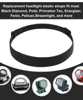 All Day Comfort Adjustable Elastic Headlamp Strap Replacement For Most Headlamps No Slip Band Fit For Black Diamond Petzl