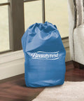Storage bag for Twin Size Air Mattress With Vertical Beam Construction And Edge Support, External Pump, Puncture Resistant Vinyl.