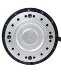 Front view of FPBIGCHA YF20 servo motor with silver faceplate and multiple mounting holes; side cable.