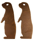 AR500 Steel Prairie Dog Silhouette Targets 2 Pack 4x11 Half Inch Thick Rifle Rated For High Caliber Shooting Durable Targets That Withstand Thousands Of Hits For Rifle Range Practice