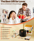 Upgraded Electric Mason Jar Vacuum Sealer Kit With Wide And Regular Mouth Lids, Strong 80 KPa Pump, 2500mAh Battery, gift package