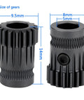Hardened Steel MK3 Drive Gear Extruder Kit For Prusa I3 Upgrades With Dual Gears And 5mm Bore Fits MK2 MK2S MK25 MK3S 3D Printer Extrusion Wheel