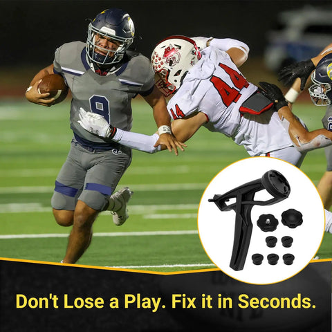 Football Helmet Quick Release Tool Kit For SpeedFlex And Speed Helmets Chinstrap Repair Set with players in action