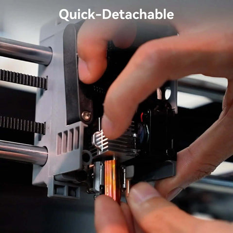 Quick Swap Nozzle Kit For AD5X 3D Printer After May 2025 Purchase Date being installed with detachable rapid heat feature.