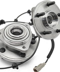 Pair 513234 Front Wheel Bearing Hub Assembly For 2005-2010 Grand Cherokee And 2006-2010 Commander, 5 Lug With ABS visible.