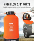 Portable 16,000 Grain RV Water Softener With Three Quarter Inch Brass Fittings And Forty Two Inch Hose For RVs Trailers Boats And On The Go Pressure Washing.
