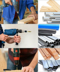 3 In 1 HSS Tap Bit Set 13 Piece SAE And Metric Combo Drill Tap Bits For Drilling, Tapping, And Countersinking, Screw Tapping Tool Kit