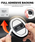 Full adhesive backing of 8 Piece Car Door Strike Protector Kit With Silicone Door Latch Cover And Full Adhesive Backing, easy install